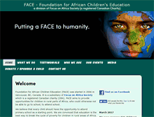 Tablet Screenshot of faceforafrica.com